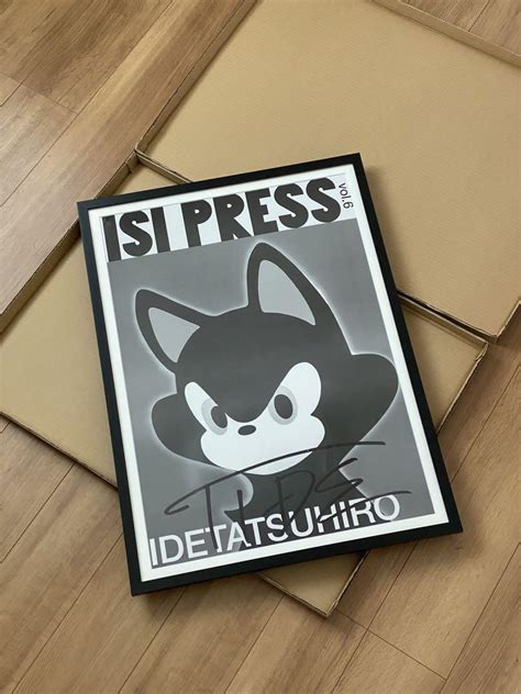 絶賛 直筆サイン入り ポスター ISI PRESS tide アート .